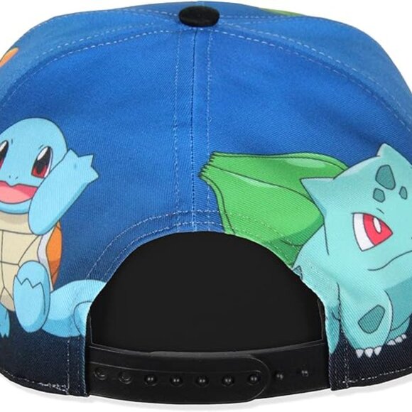 NEW! Pokemon The Original Starters Blue Gradient Snapback Cap-Blue - Picture 5 of 5